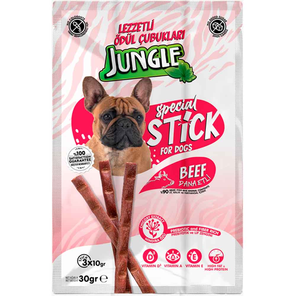 Jungle Köpek Ödülü Stick Dana Etli 3x10 Gr